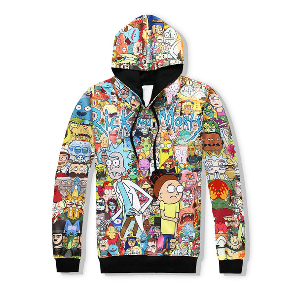 Casual Cartoon Hooded Jacket