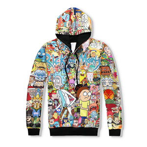 Casual Cartoon Hooded Jacket
